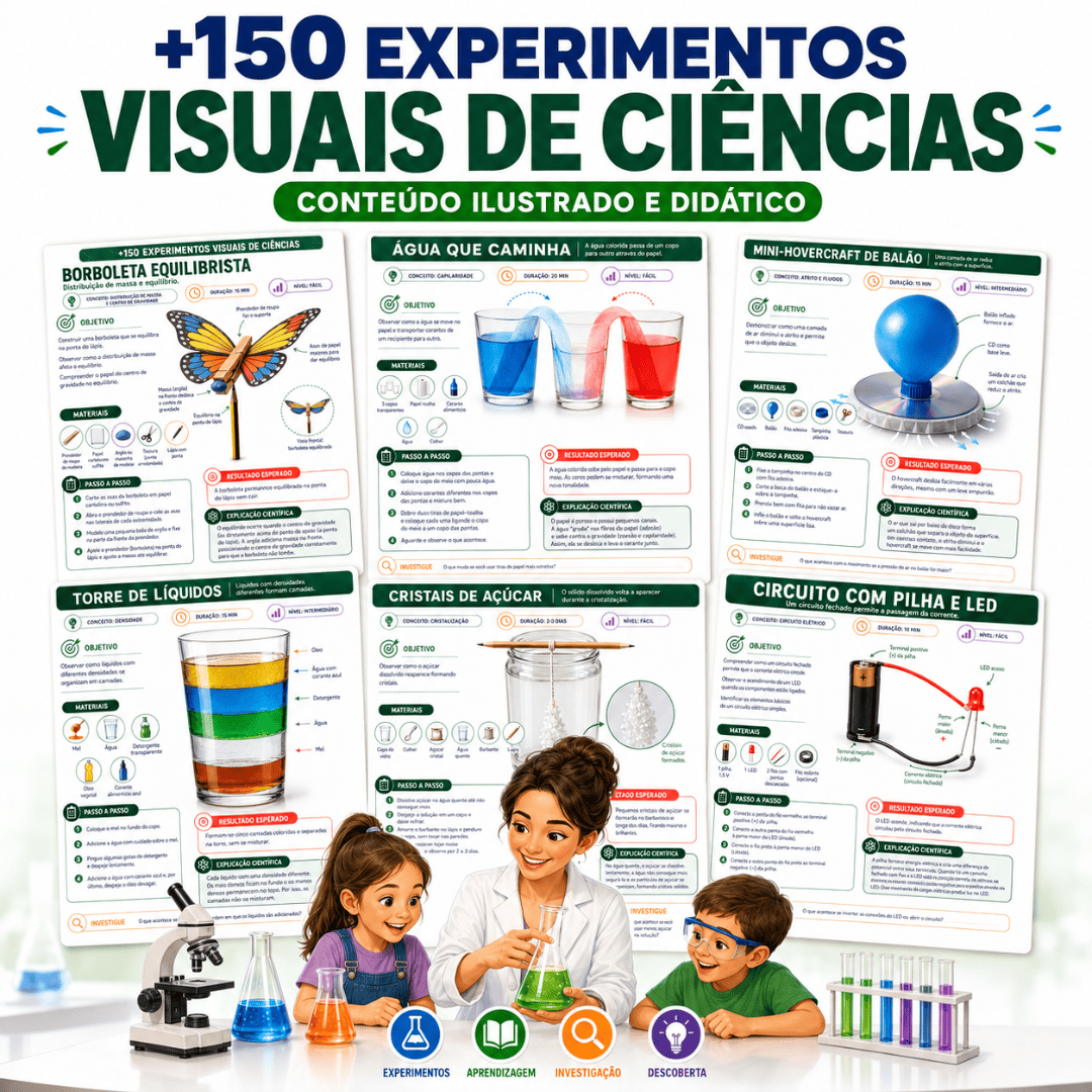 +150 Experimentos Visuais de Ciências