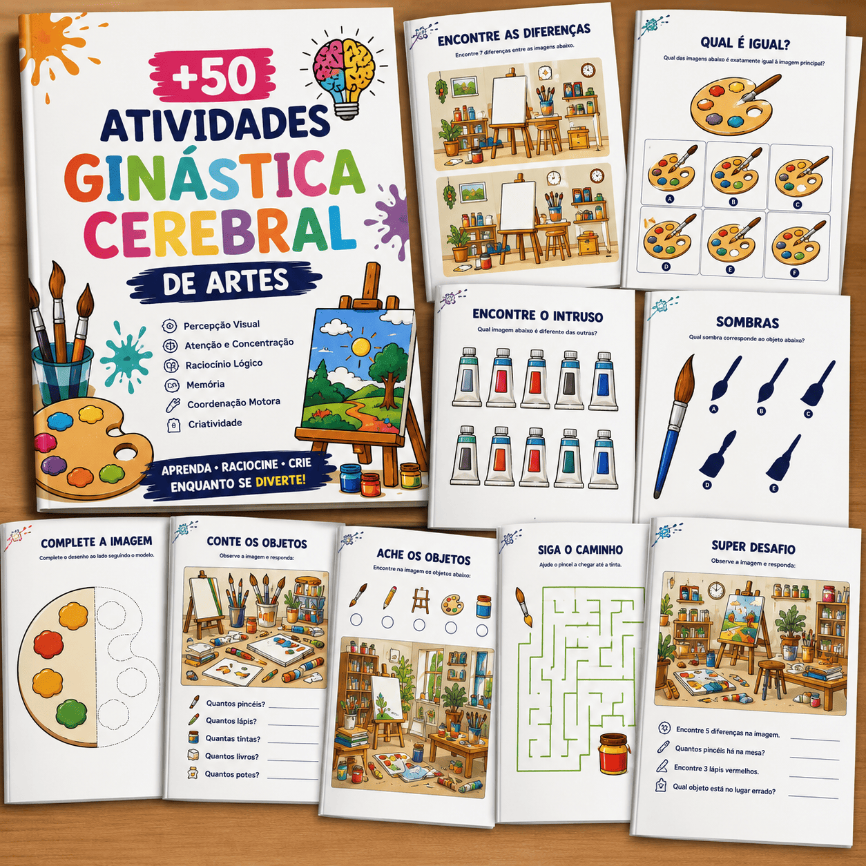 Atividades Ginástica Cerebral de Artes