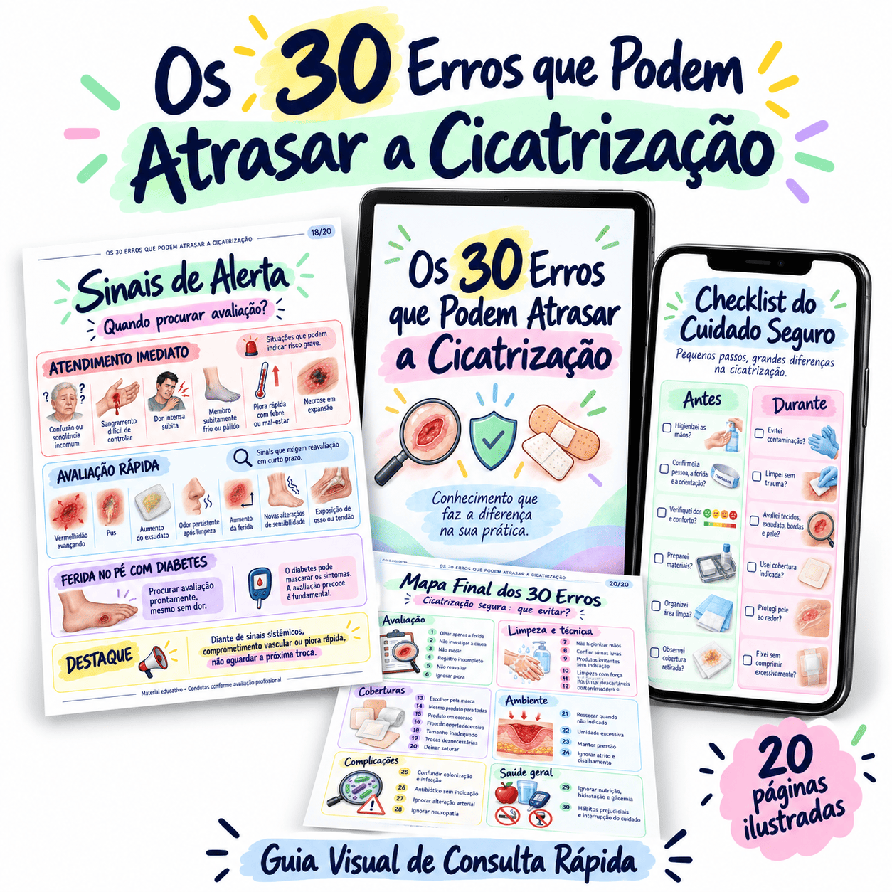 Os 30 Erros que Atrasam a Cicatrização