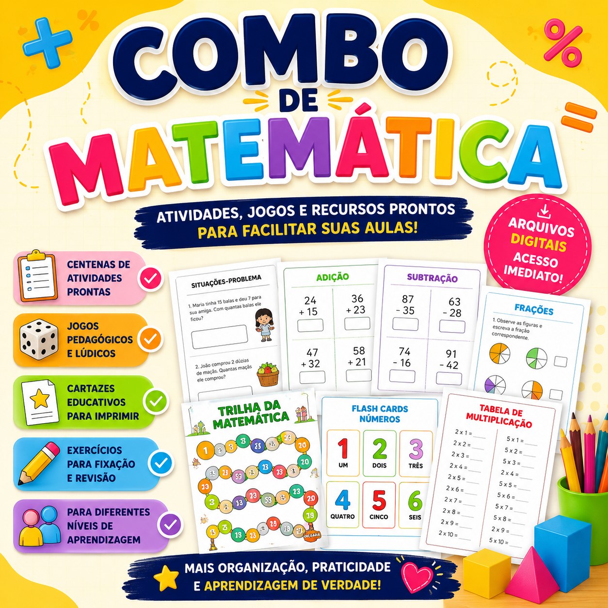 📚 Combo de Matemática!