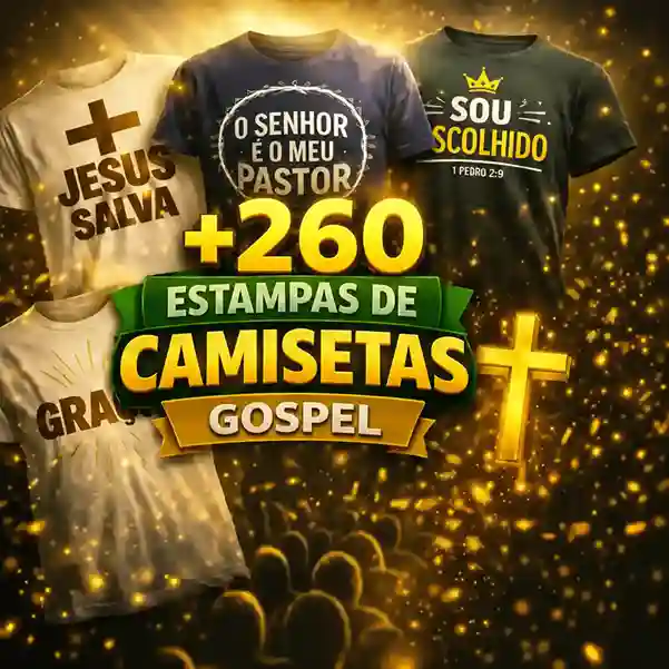 +260 Estampas de Camisetas Gospel
