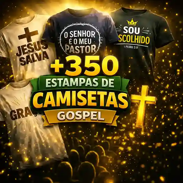 +350 Estampas de Camisetas Gospel