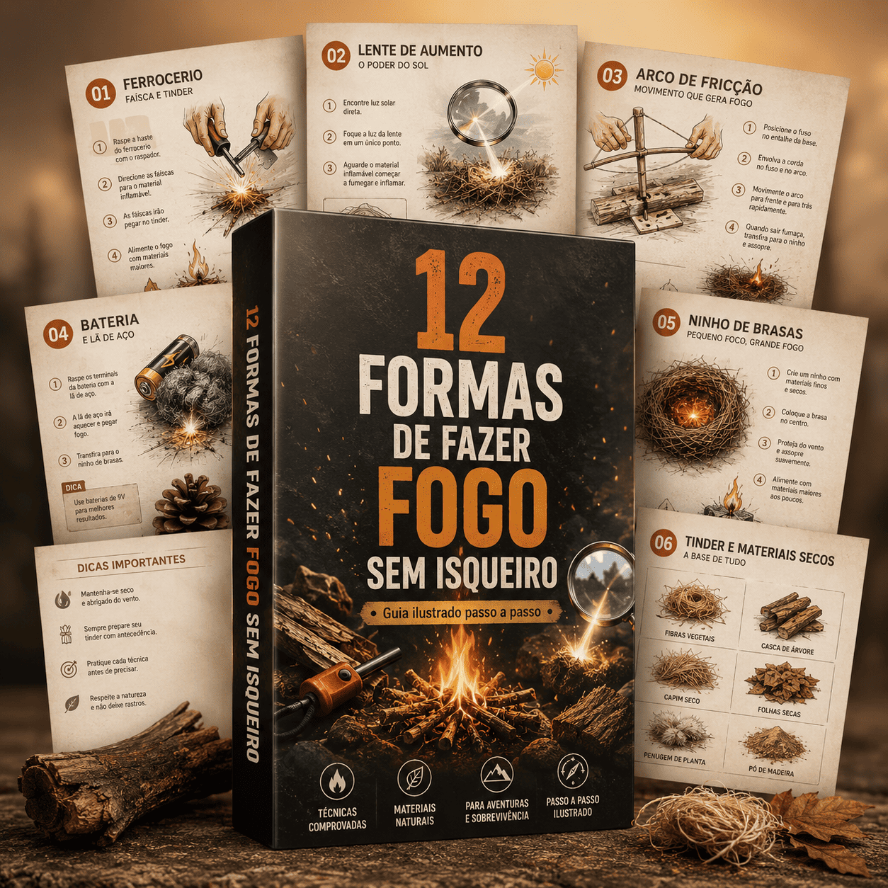 12 Formas de Fazer Fogo Sem Isqueiro