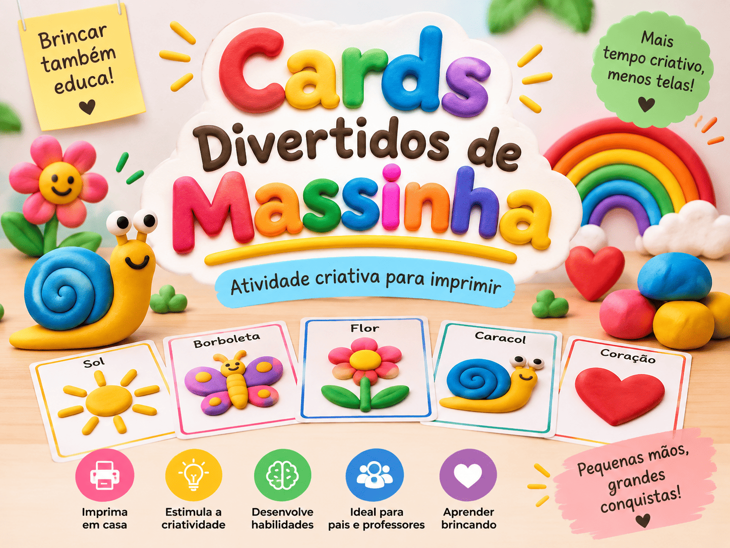 Cards Divertidos de Massinha 🧩