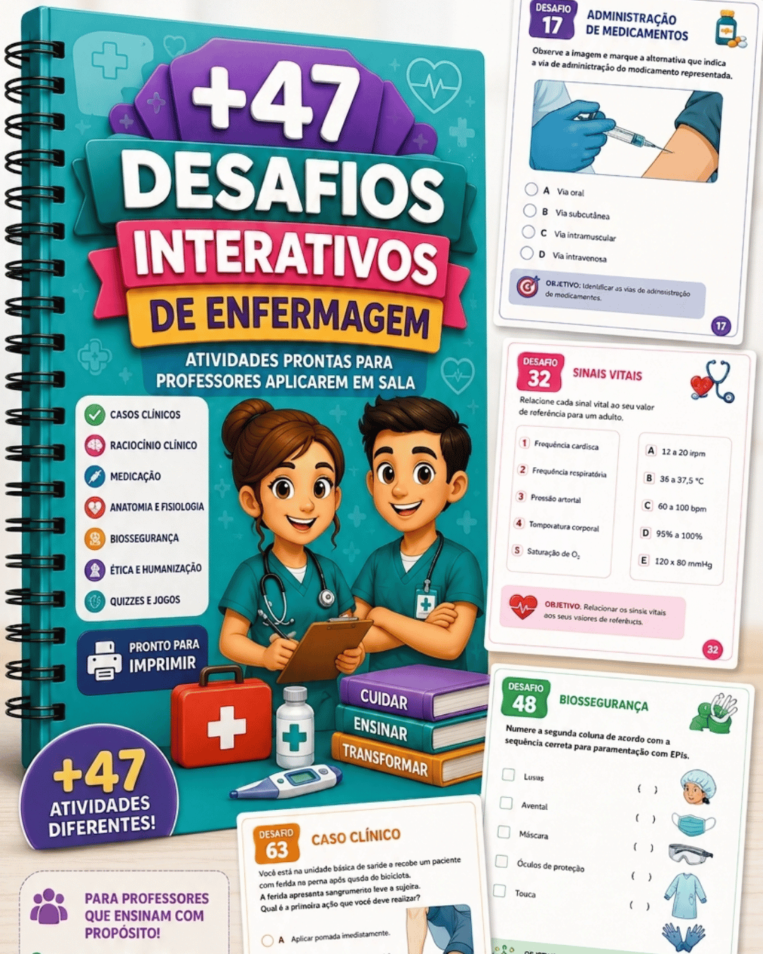 +47 ATIVIDADES INTERATIVAS DE ENFERMAGEM