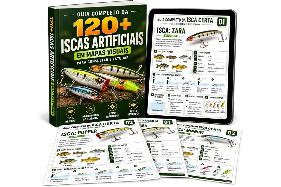 +120 Iscas Artificiais Mapas Visuais