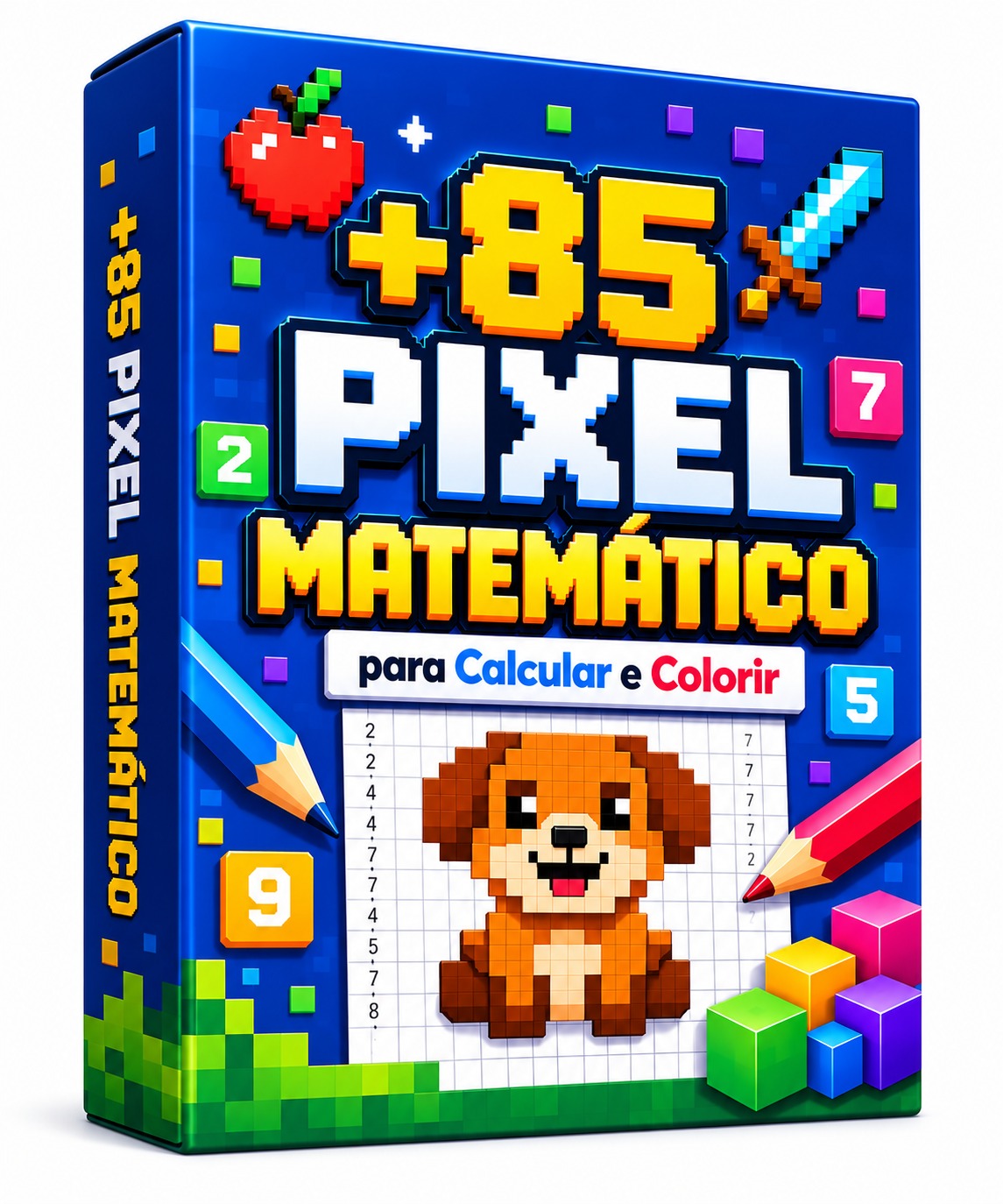 +85 Pixel Matemáticos Para Colorir