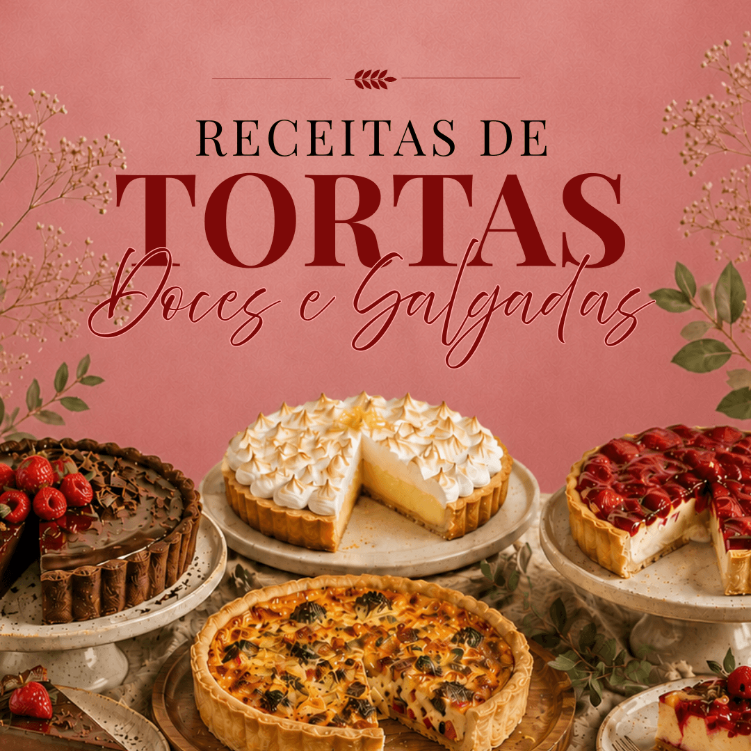 +30 Receitas de Tortas Sem Glúten
