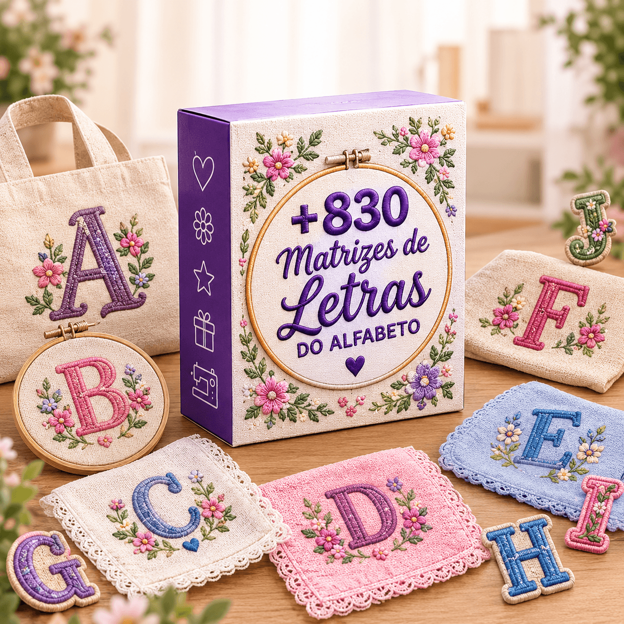 +830 Matrizes de Letras do Alfabeto