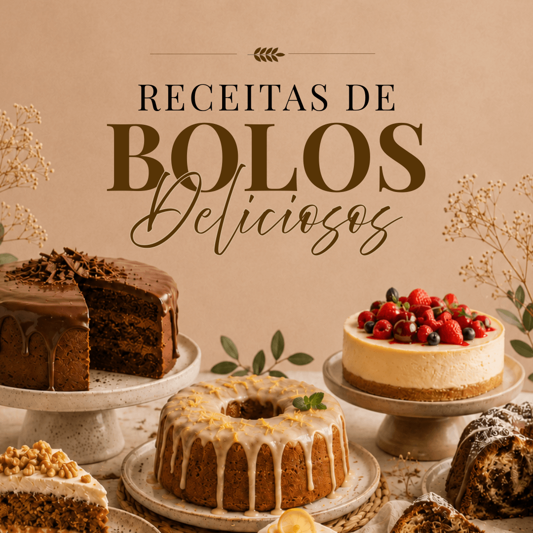 +30 Receitas de Bolos Sem Glúten