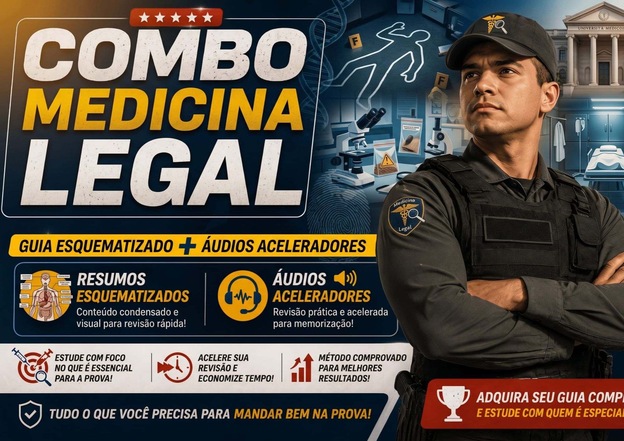 MEDICINA LEGAL: APOSTILA + ÁUDIOS