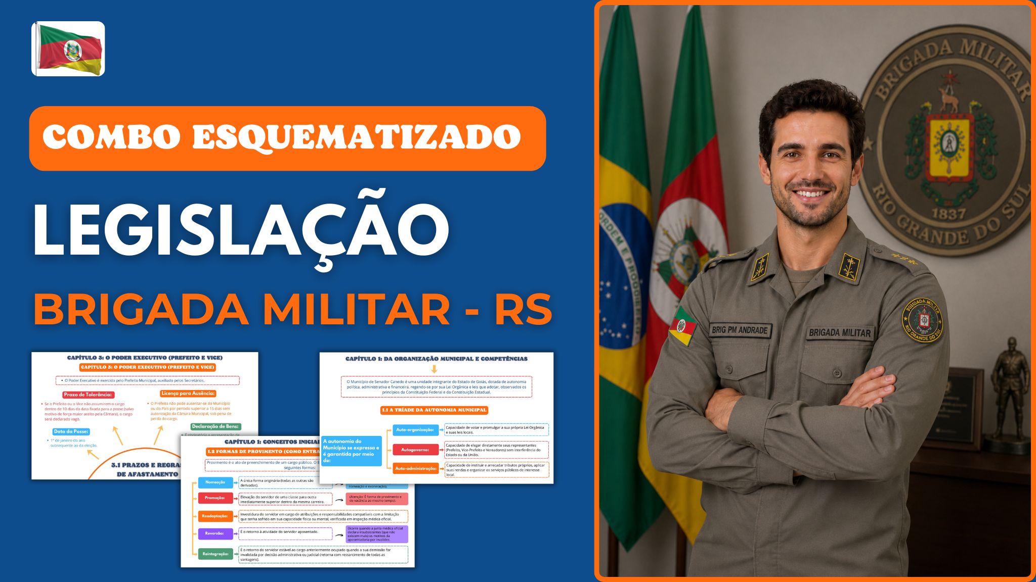 Combo Legislação Brigada Militar - RS