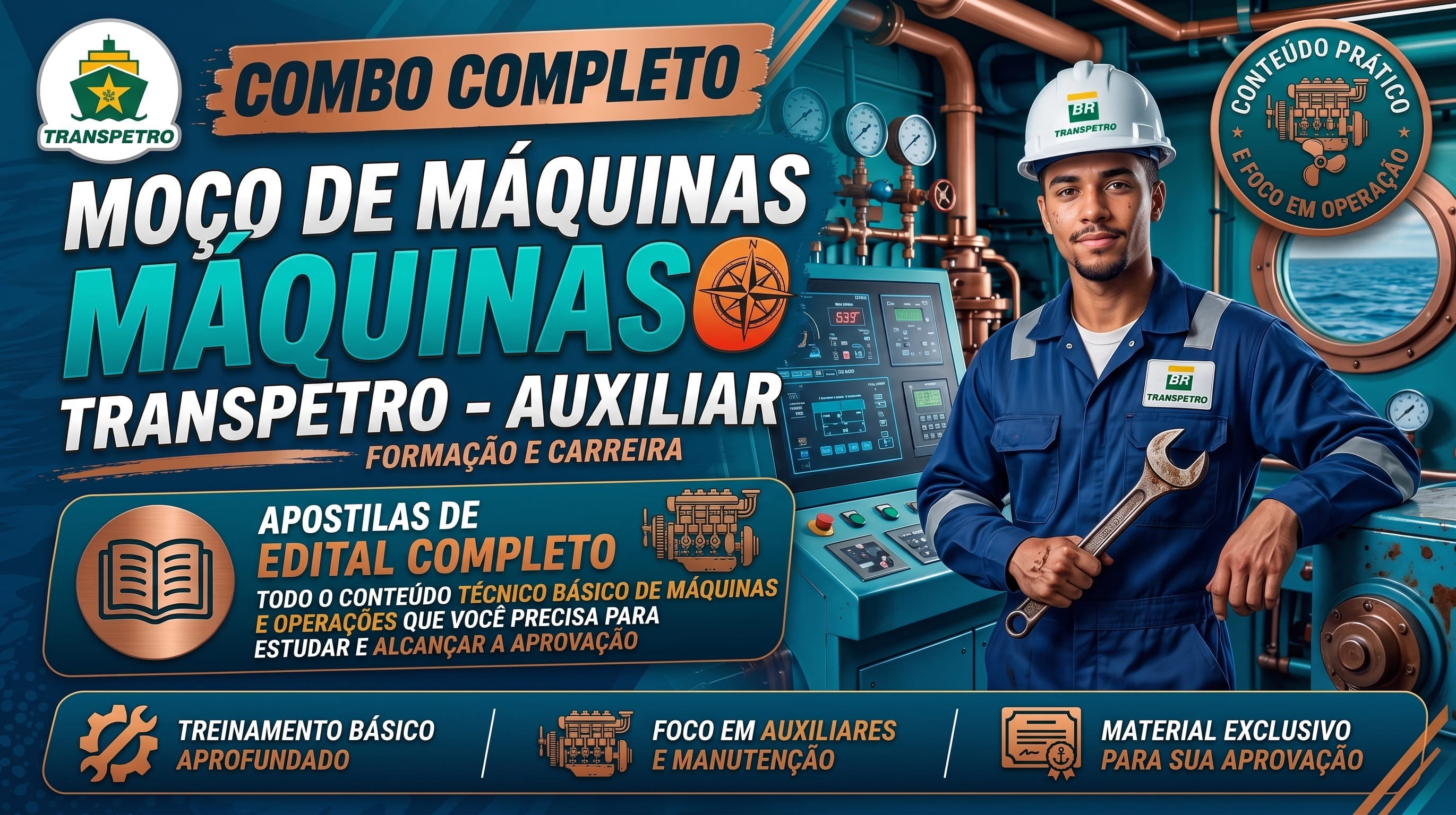 Combo Transpetro - MOÇO DE MÁQUINAS
