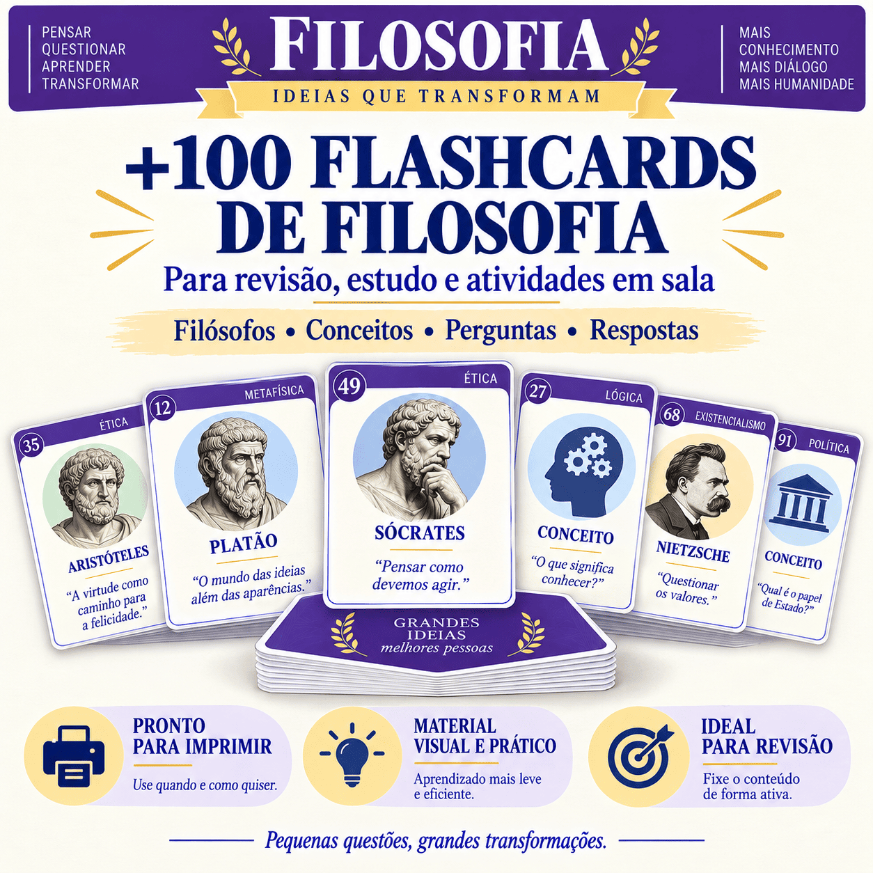 +100 Flashcards filosofia
