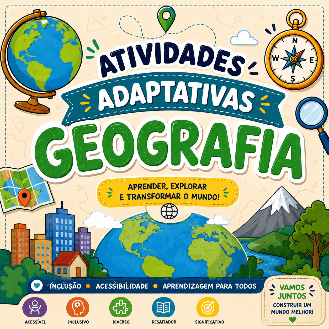 Atividades adaptativas - Geografia +250