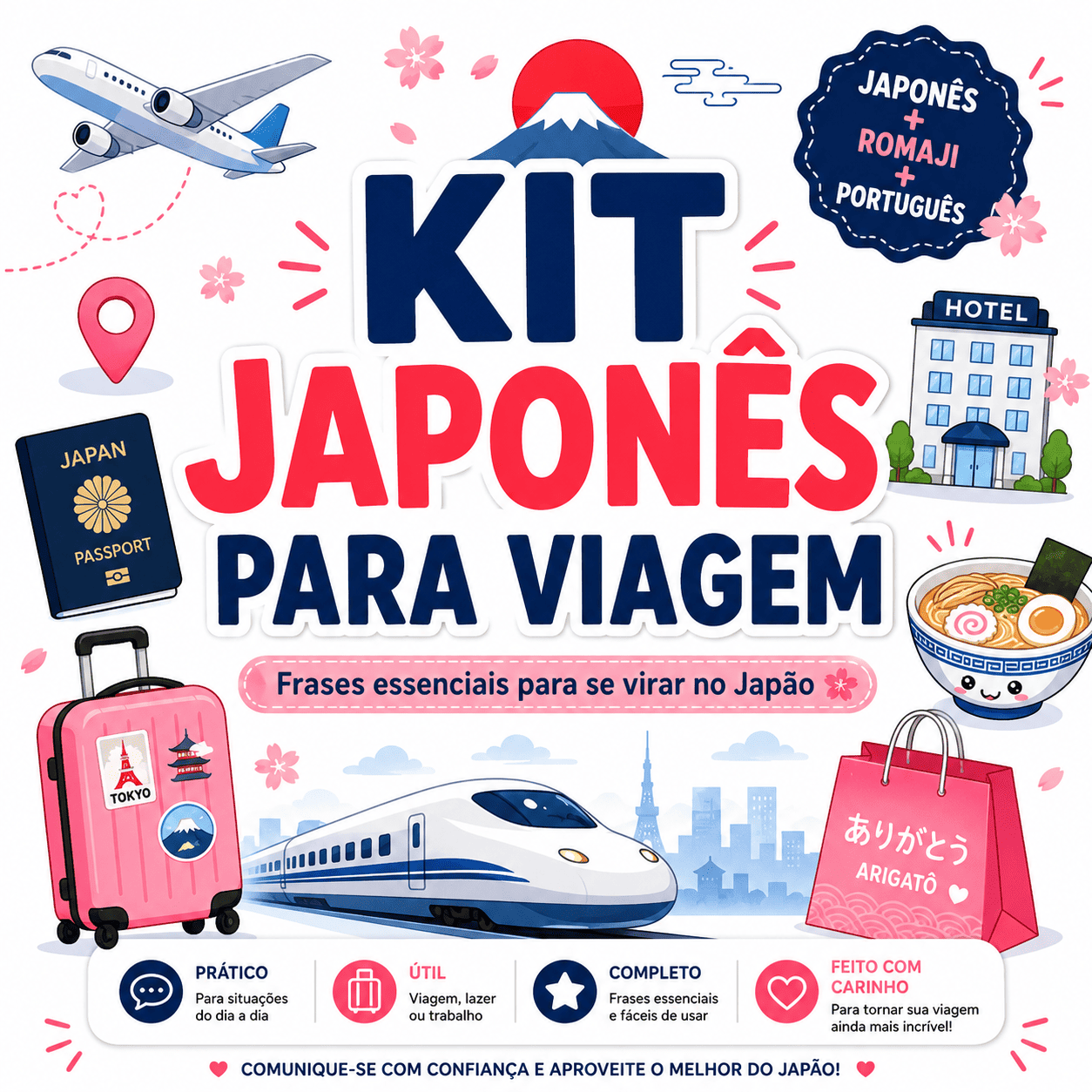KIT JAPONÊS VIAGEM