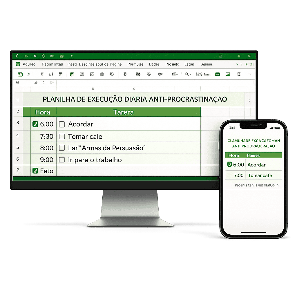 Planilha de execução diária