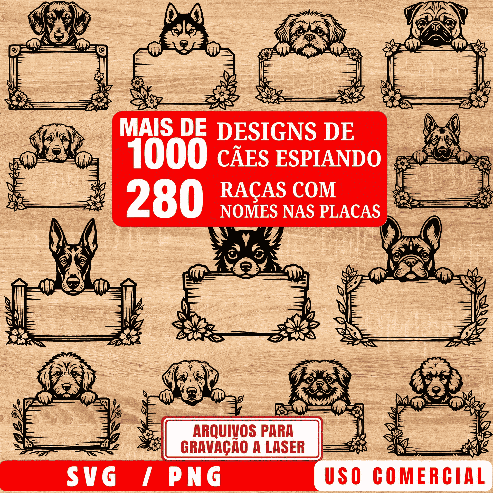  +1.000 Arquivos de Cães Espiando 
