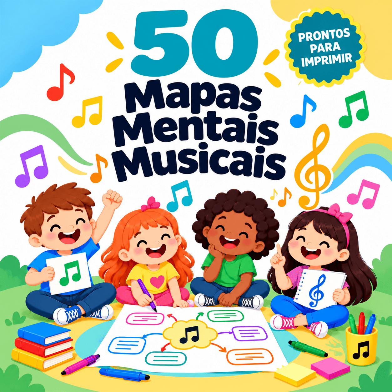 50 Mapas Mentais Musicais