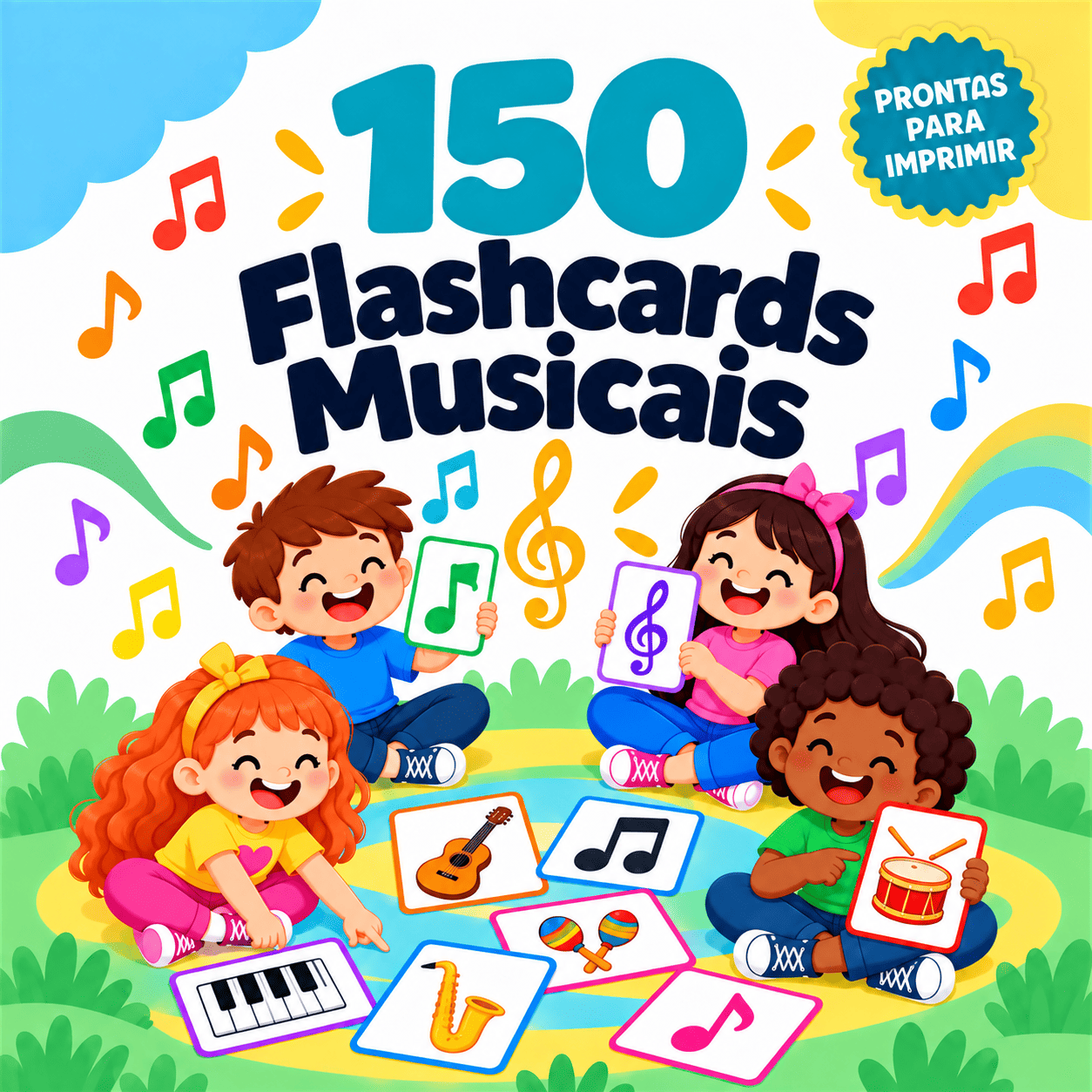 150 Flashcards Musicais