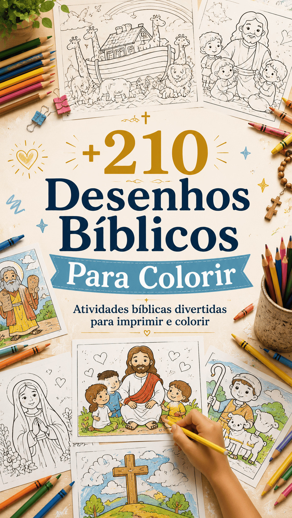 +210 Desenhos Bíblicos Para Colorir