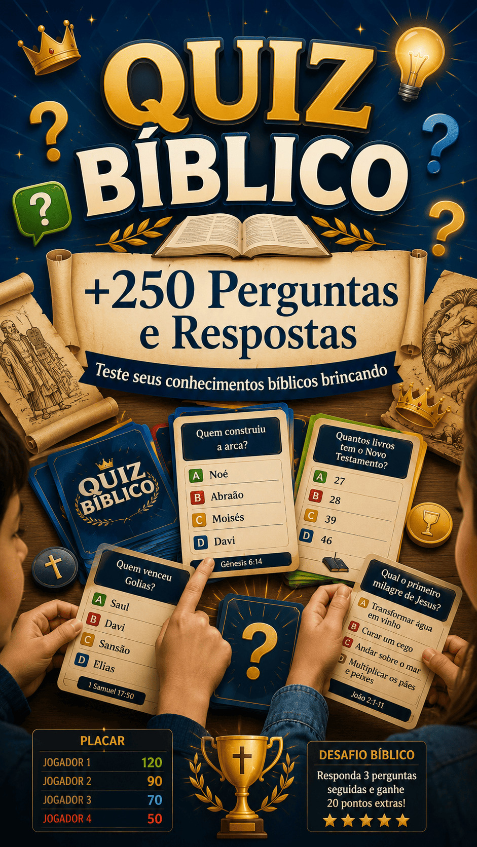 Quiz Bíblico +250 Perguntas e Respostas