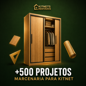+500 Projetos de Marcenaria para Kitnet