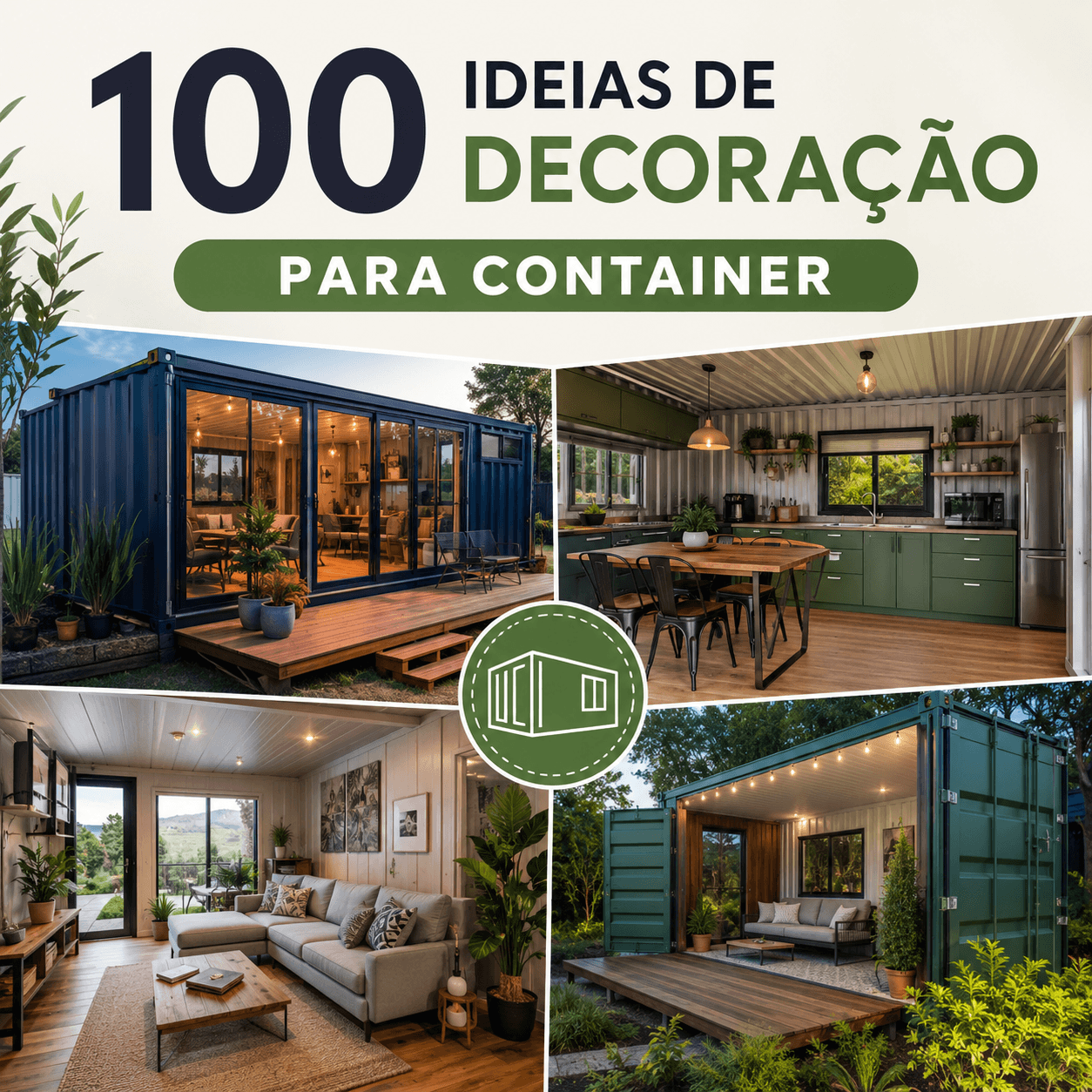 100 ideias de decoração para container