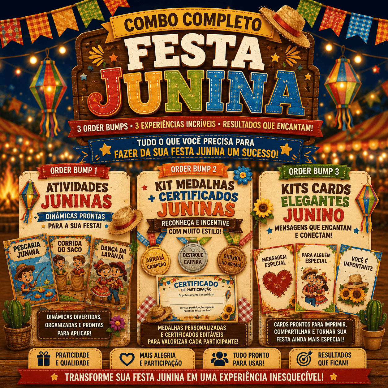 COMBO Com TODAS  as Ofertas Acima!