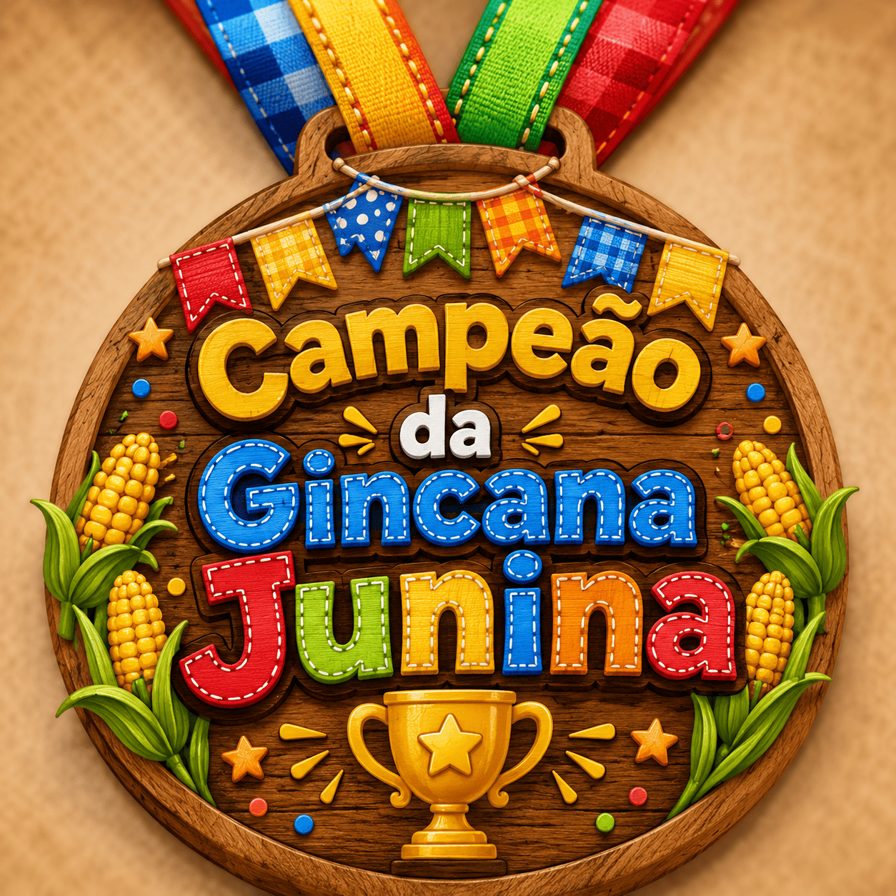 Kit Medalhas + Certificados Juninos 🏅📜