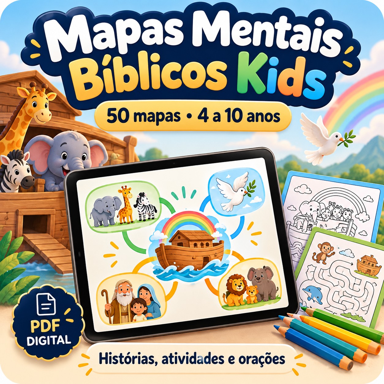 Kit Mapas Mentais Bbiblicos Kids