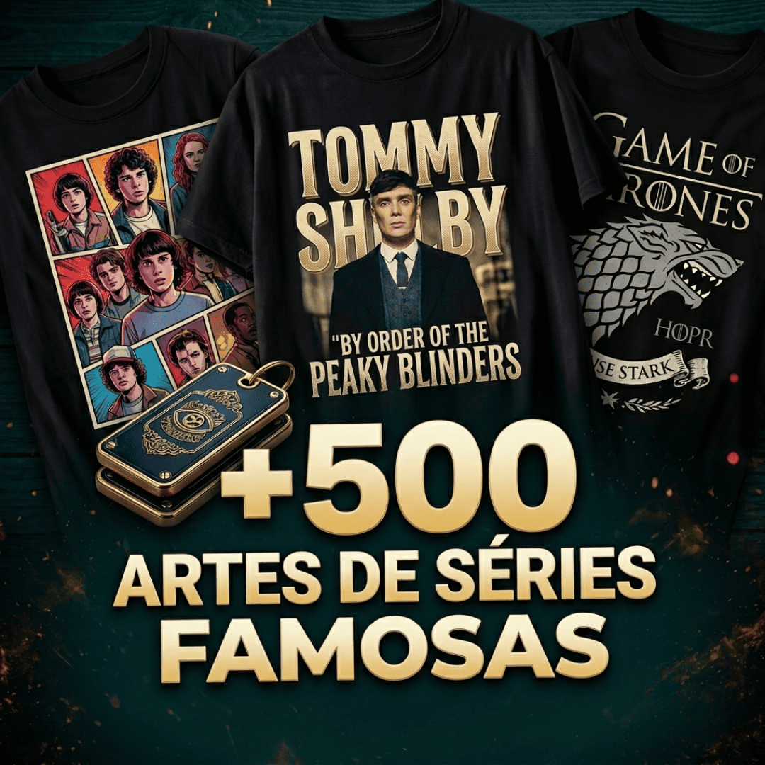 📦 Pack +500 Artes de Séries Famosas
