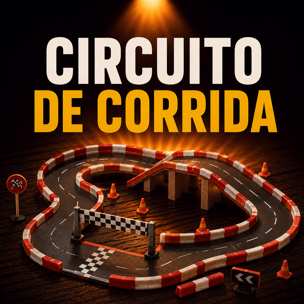 Circuito de Corrida com Rampa, Túnel...