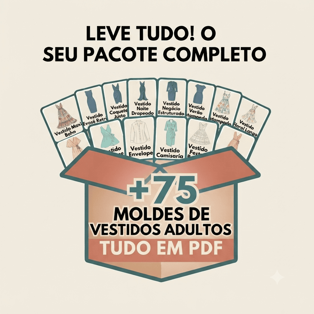 +75 Moldes de Vestidos