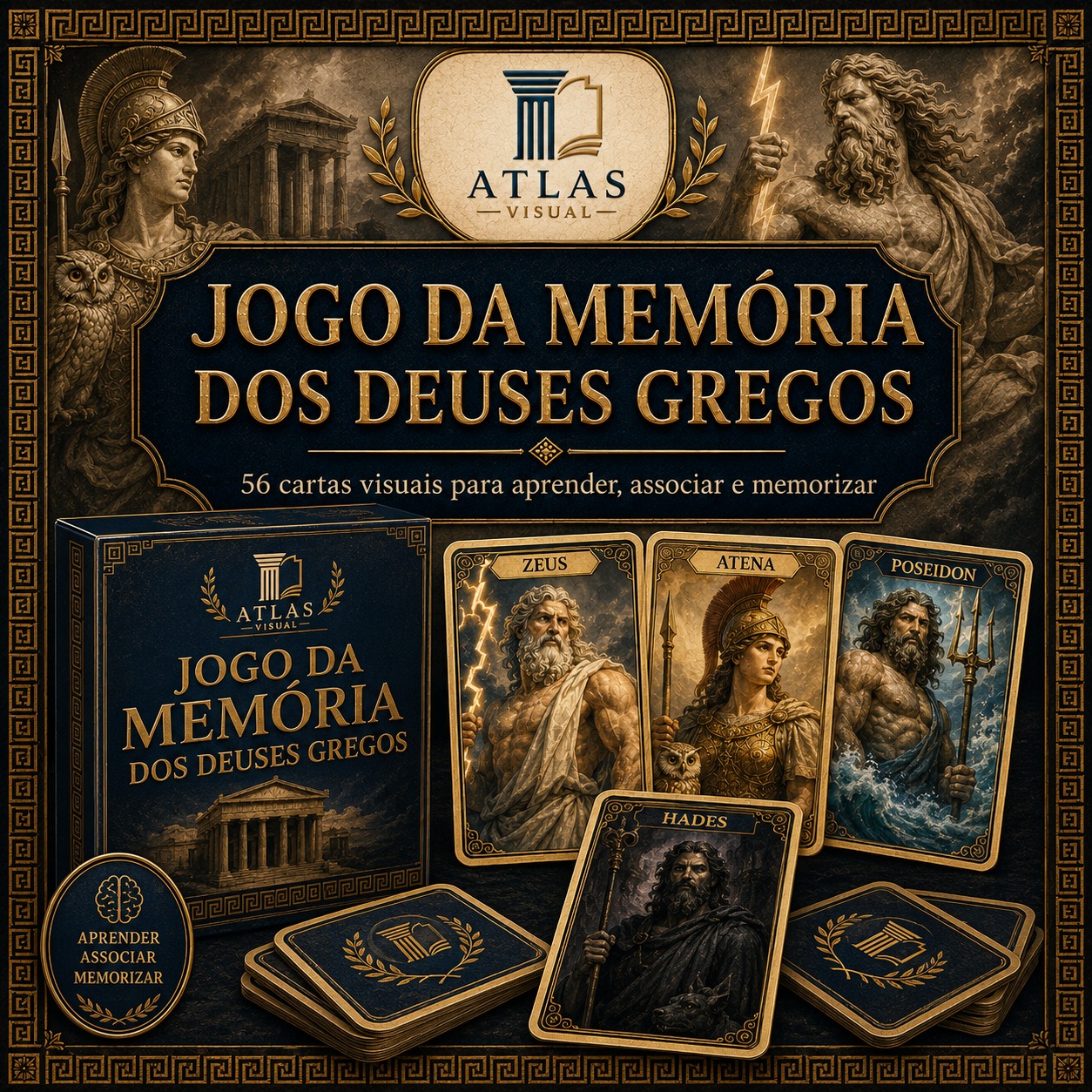 Memória do Olimpo Jogo dos Deuses Gregos