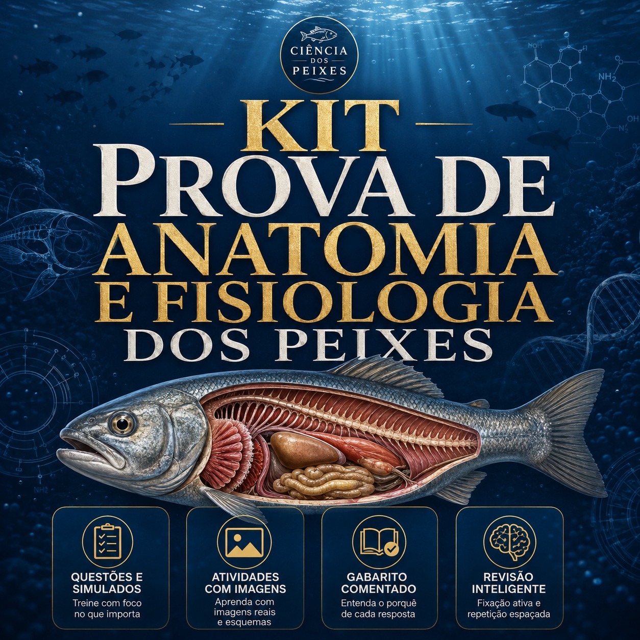 Kit Prova de Anatomia dos Peixes