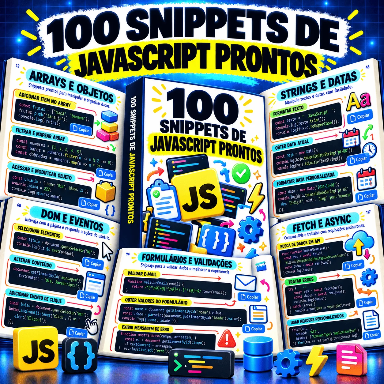 100 Snippets de JavaScript Prontos