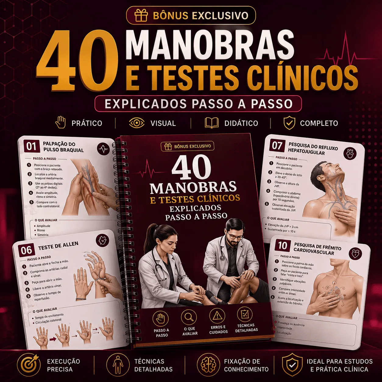 40 Manobras e Testes Clínicos Explicados