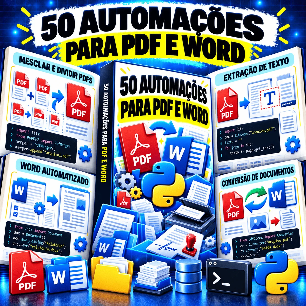 50 Automações para PDF e Word