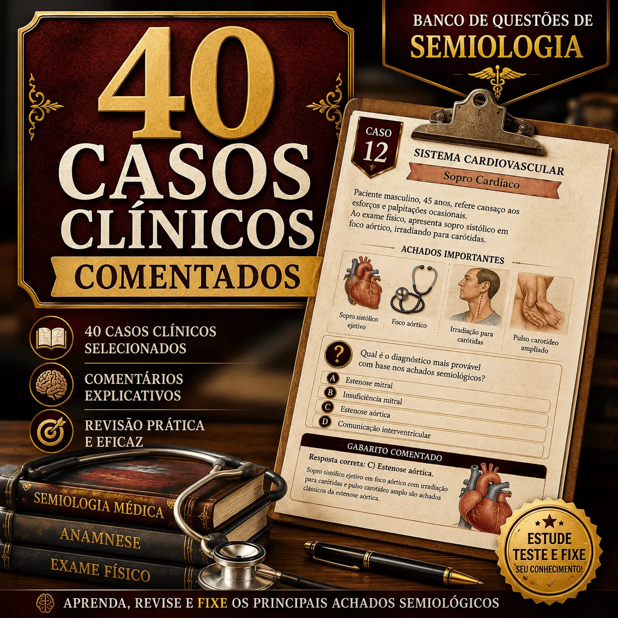 40 Casos Clínicos Comentados (Premium)