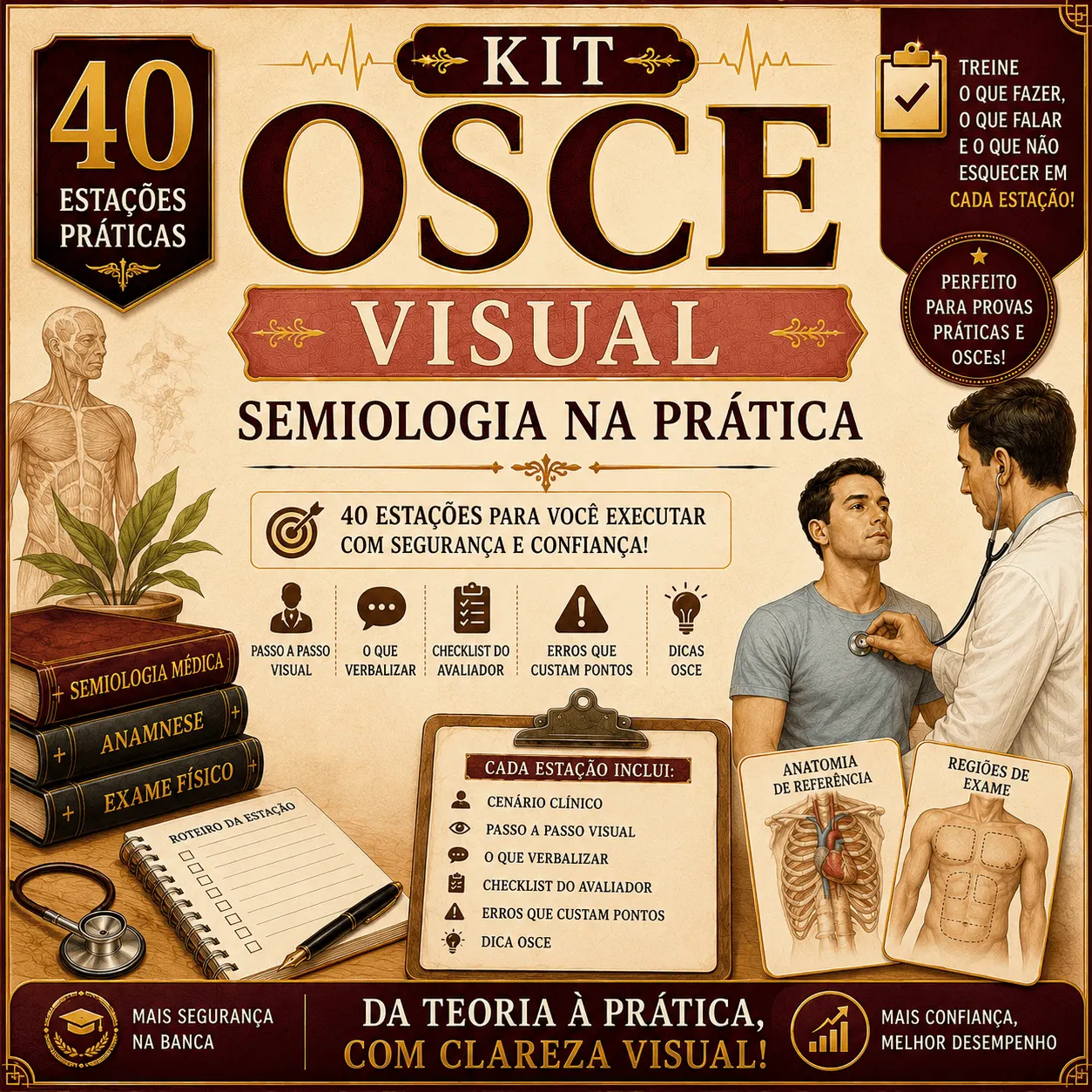 Kit OSCE Visual - Semiologia na Prática