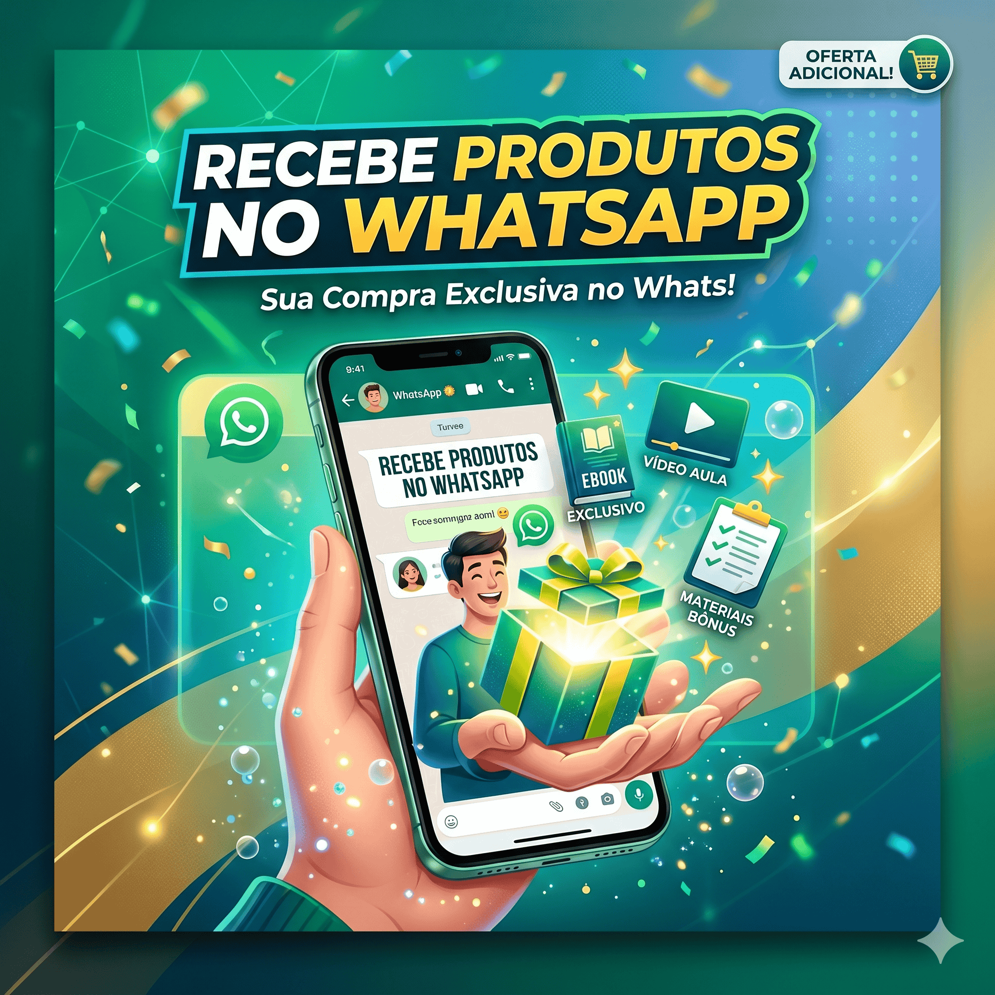 Receba os produtos no seu WHATSAPP