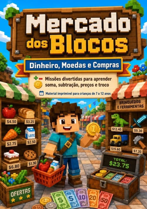Mercadinho Matemático no Mundo dos Bloco