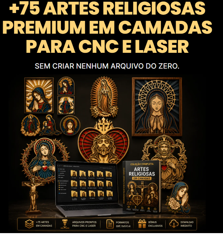 + 75 ARTES RELIGIOSA 3D PREMIUM CAMADA
