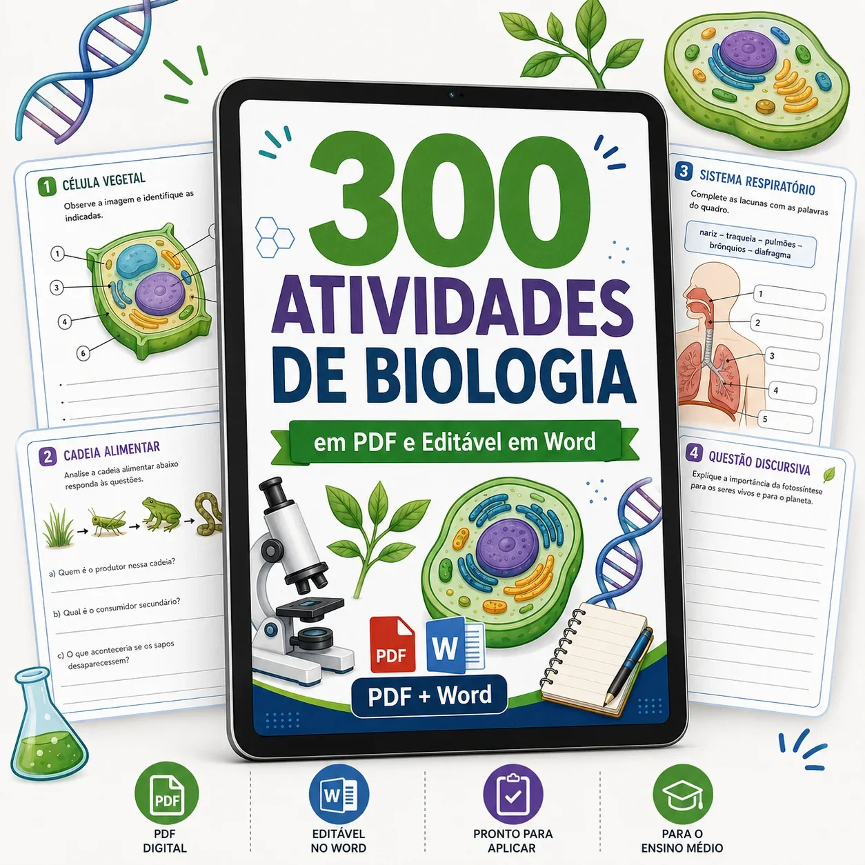 +300 Atividades de Biologia