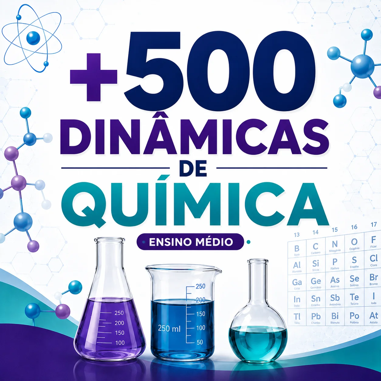 +500 Dinâmicas de Química 
