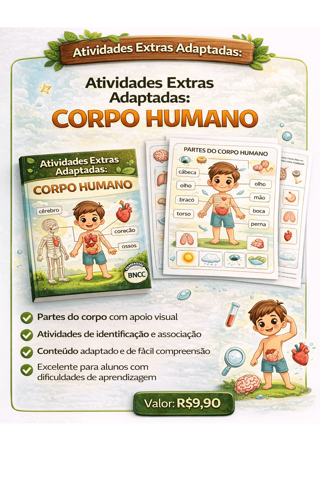 Atividades Extra adaptadas–Corpo Humano