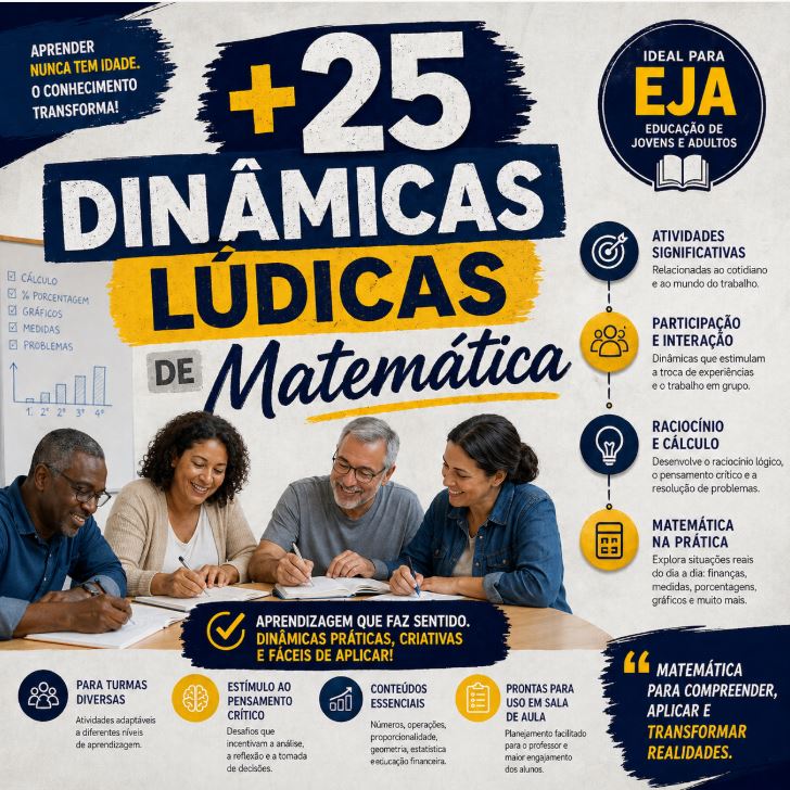+25 Dinâmicas Lúdicas de Matemática
