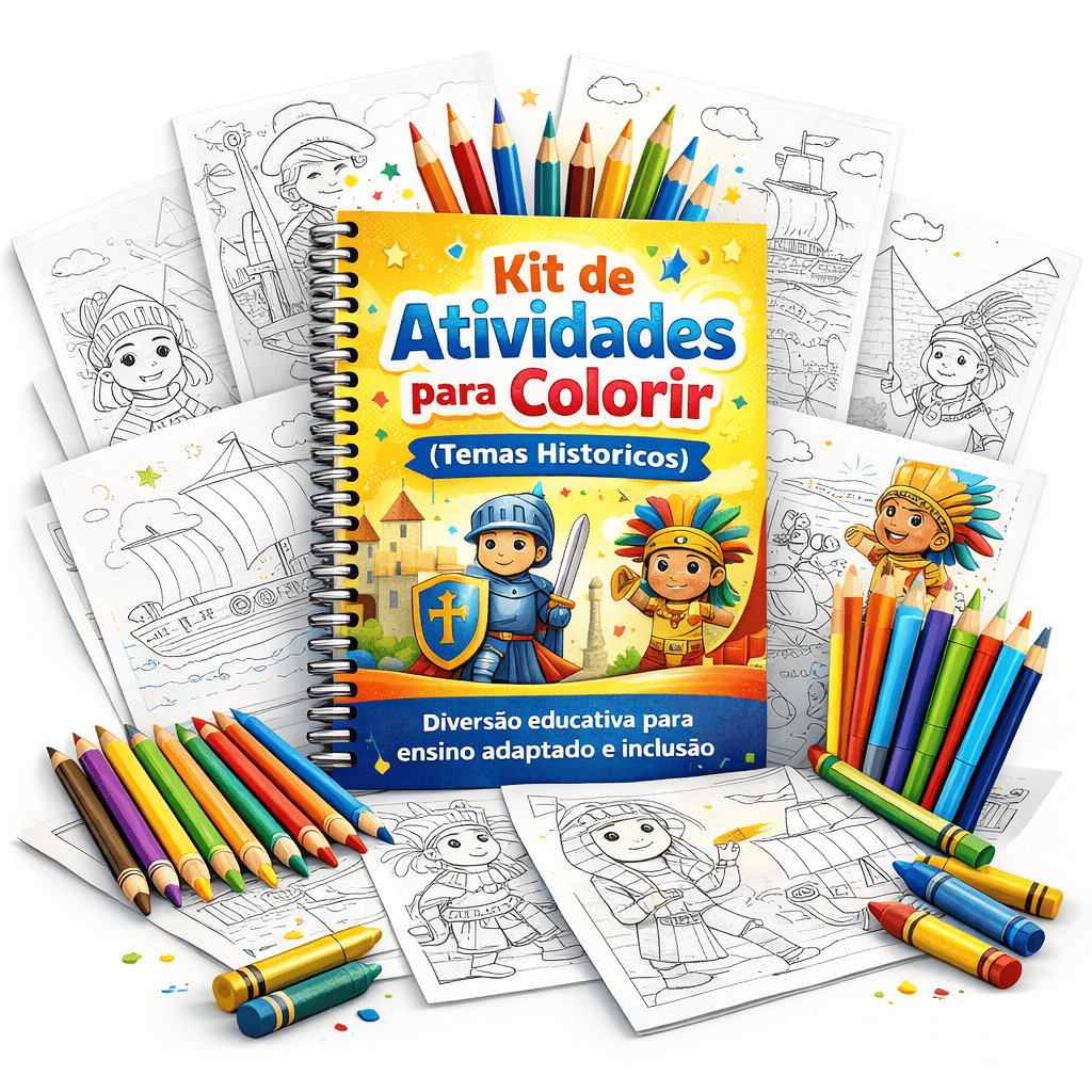 Kit de Atividades para Colorir (A4)