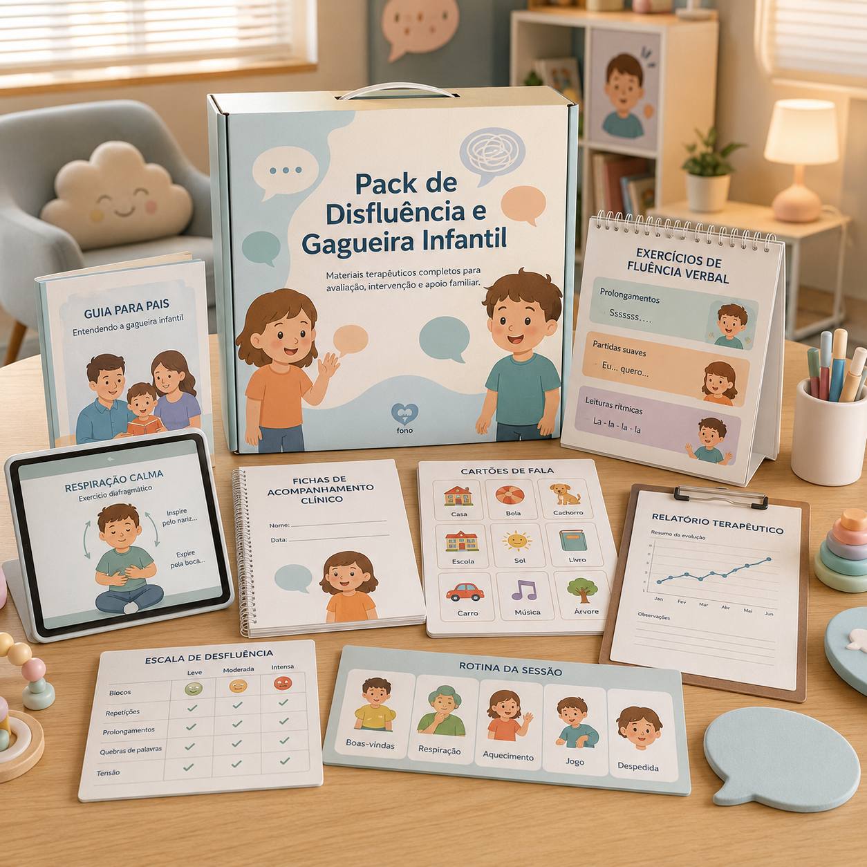 Pack de Disfluência e Gagueira Infantil